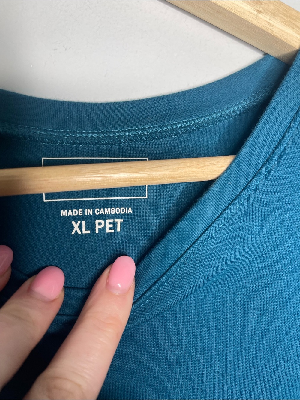 L.L. Bean Teal Blue Crewneck Short Sleeve Tee (X-Large Petite) - Picture 5 of 5
